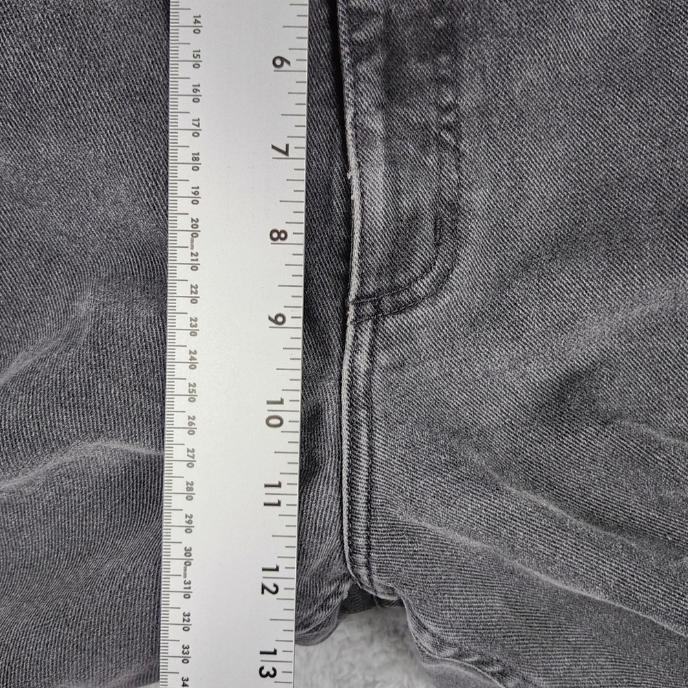 VTG Guess Jeans Mens 36 Faded Black Relaxed Tapered 2 Button Denim USA 90s 39075 - Picture 10 of 11